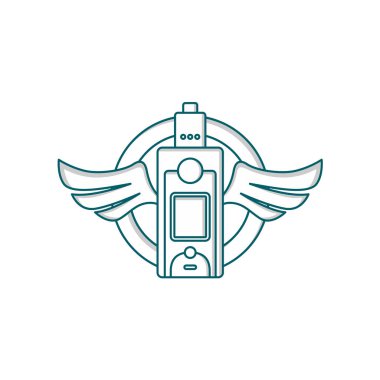 Renkli elektronik taşınabilir Buharlaştırıcı logo