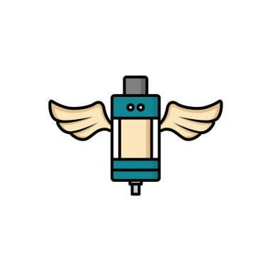 Renkli elektronik taşınabilir Buharlaştırıcı logo