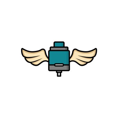 Renkli elektronik taşınabilir Buharlaştırıcı logo