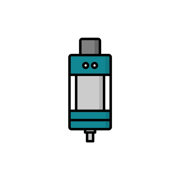 Farve elektronisk bærbar fordamper logo – Stock-vektor