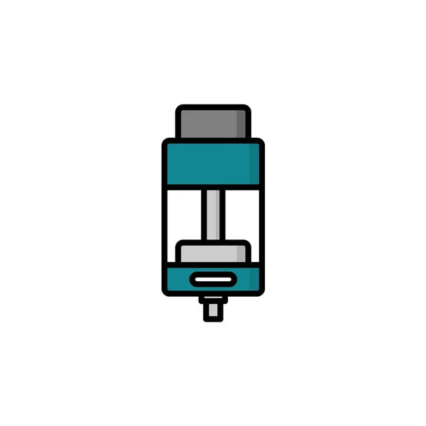 Elektronikus hordozható párologtató embléma — Stock Vector