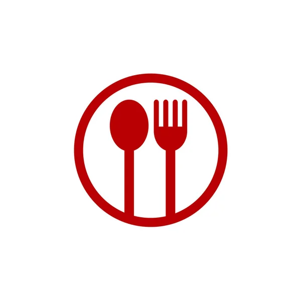 Spoon fork logo — Stock Vector