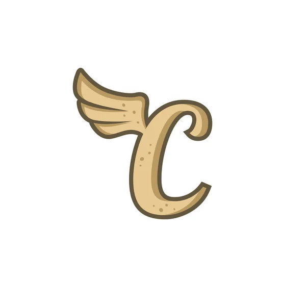 Логотип авиационной буквы — стоковый вектор