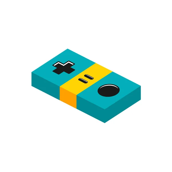 Joystick icono de la consola de juegos — Vector de stock
