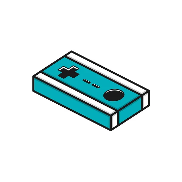 Joystick icono de la consola de juegos — Vector de stock