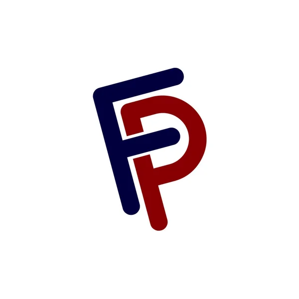 Barevné písmeno logotyp — Stockový vektor