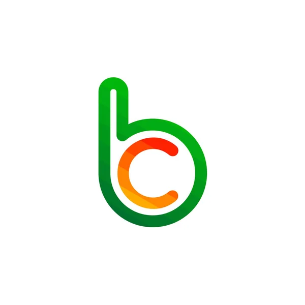 Две Буквы Логотипа Изолированные Белом — стоковый вектор