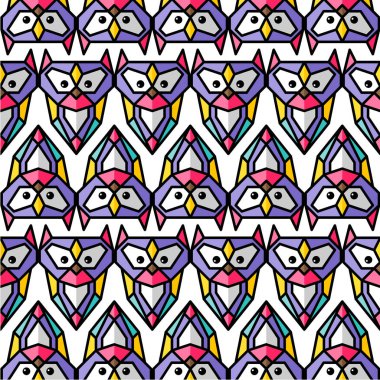 baykuş basit logolar ayarla, illüstrasyon vektör