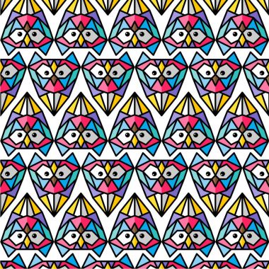 baykuş basit logolar ayarla, illüstrasyon vektör