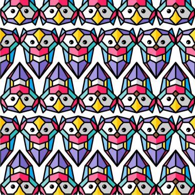 baykuş basit logolar ayarla, illüstrasyon vektör