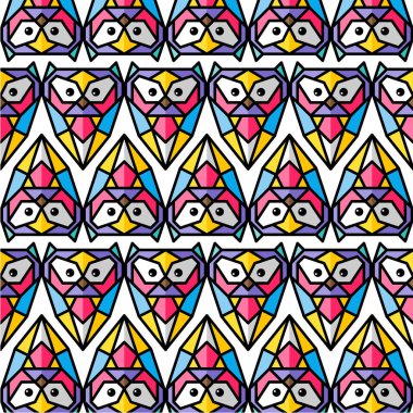 baykuş basit logolar ayarla, illüstrasyon vektör