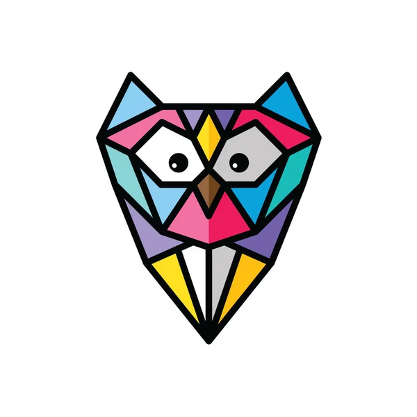 Owl Simple Logo Vector Illustration — Stock Vector