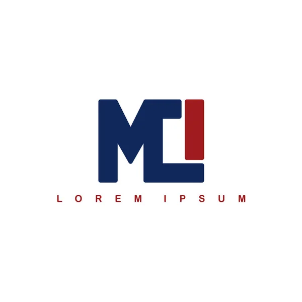 Alfabeto Letras Mci Logotipo Ilustração Vetorial — Vetor de Stock