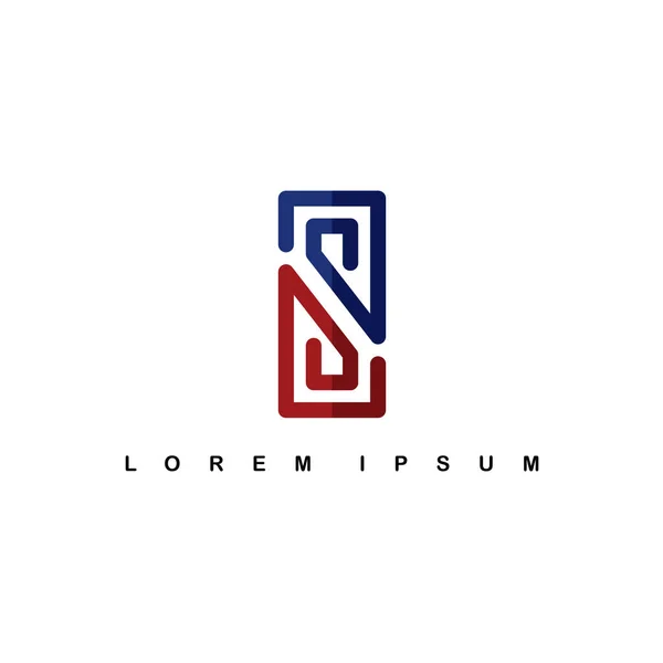 Alfabeto Letra Logotipo Ilustração Vetorial — Vetor de Stock