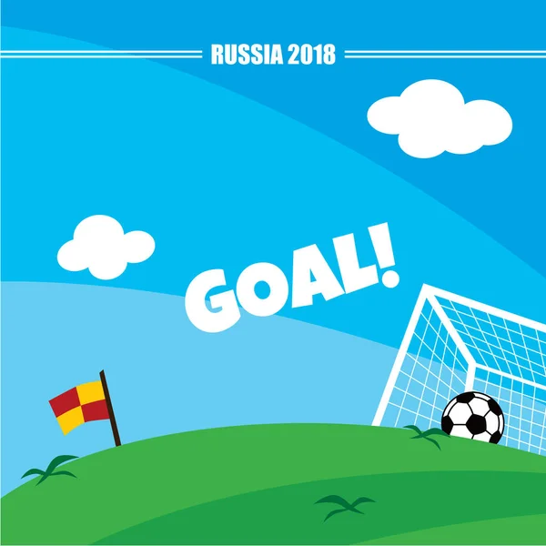 Szablon Dla Fifa World Cup 2018 Rosji Ilustracji Wektorowych — Wektor stockowy