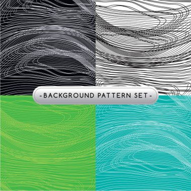 Sorunsuz soyut desen, vektör çizim seti