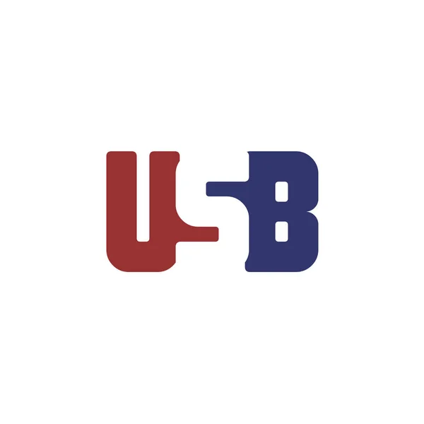 Alphabet Buchstaben Usb Logo Isoliert Auf Weiß Vektorillustration — Stockvektor