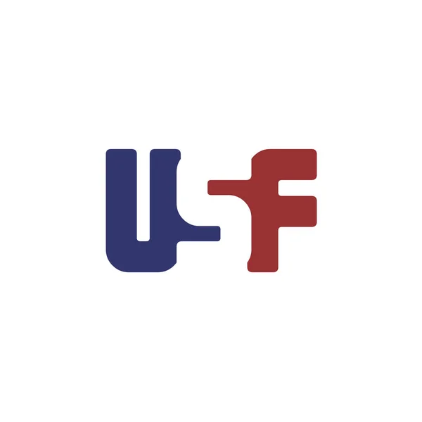 Abeceda Písmena Usf Logo Izolované Bílém Vektorové Ilustrace — Stockový vektor