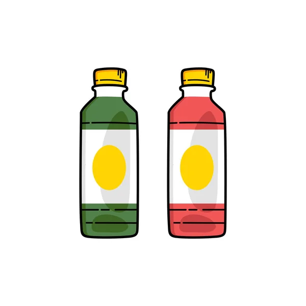Απλό Εικονίδιο Μπουκαλιών Ποτών Διανυσματική Απεικόνιση — Διανυσματικό Αρχείο