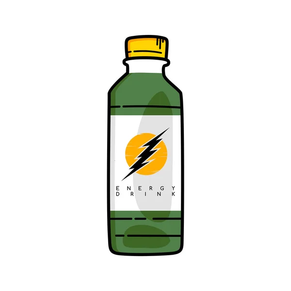 Απλό Εικονίδιο Μπουκάλι Ποτό Διανυσματική Απεικόνιση — Διανυσματικό Αρχείο