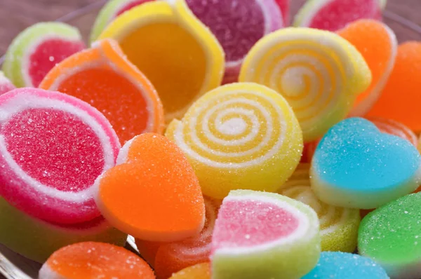 Sweet candy in heart shape — Stock Photo, Image