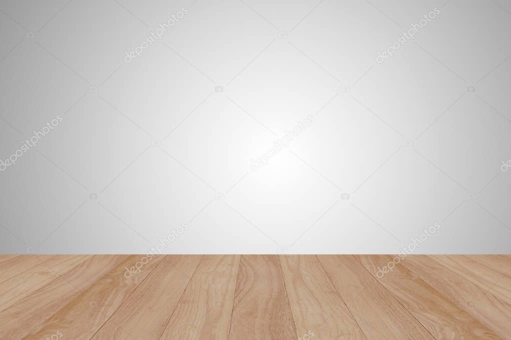 wood texture on blur grey background - can be used for display or montage your products