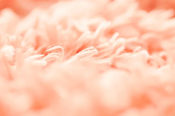 柔らかいピンクの綿カーペットや抽象的な背景を閉じる — ストック写真