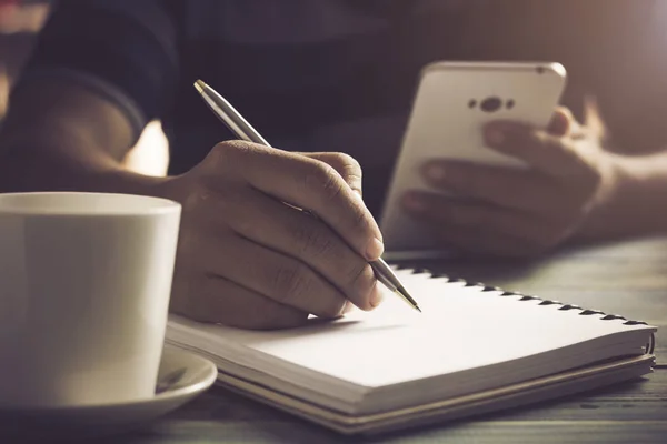 Escribir Productos Lácteos Cuaderno Cafetería Concepto Como Memoria Vida Educación —  Fotos de Stock