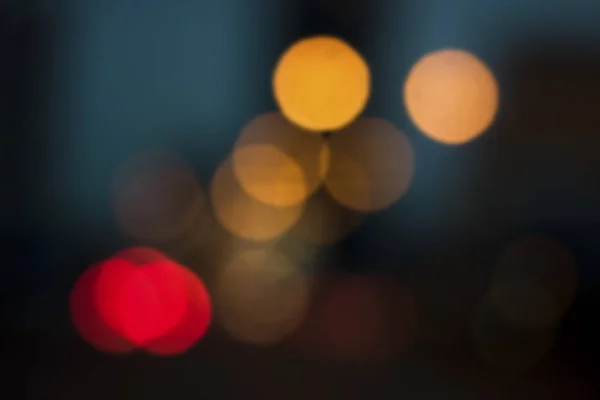 Desfocado Cidade Noite Suave Desfoque Bokeh Fundo Luz Carro Com — Fotografia de Stock