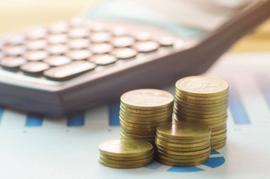 Finans sermaye bankacılık ve muhasebe kavramı, para sikke ve c