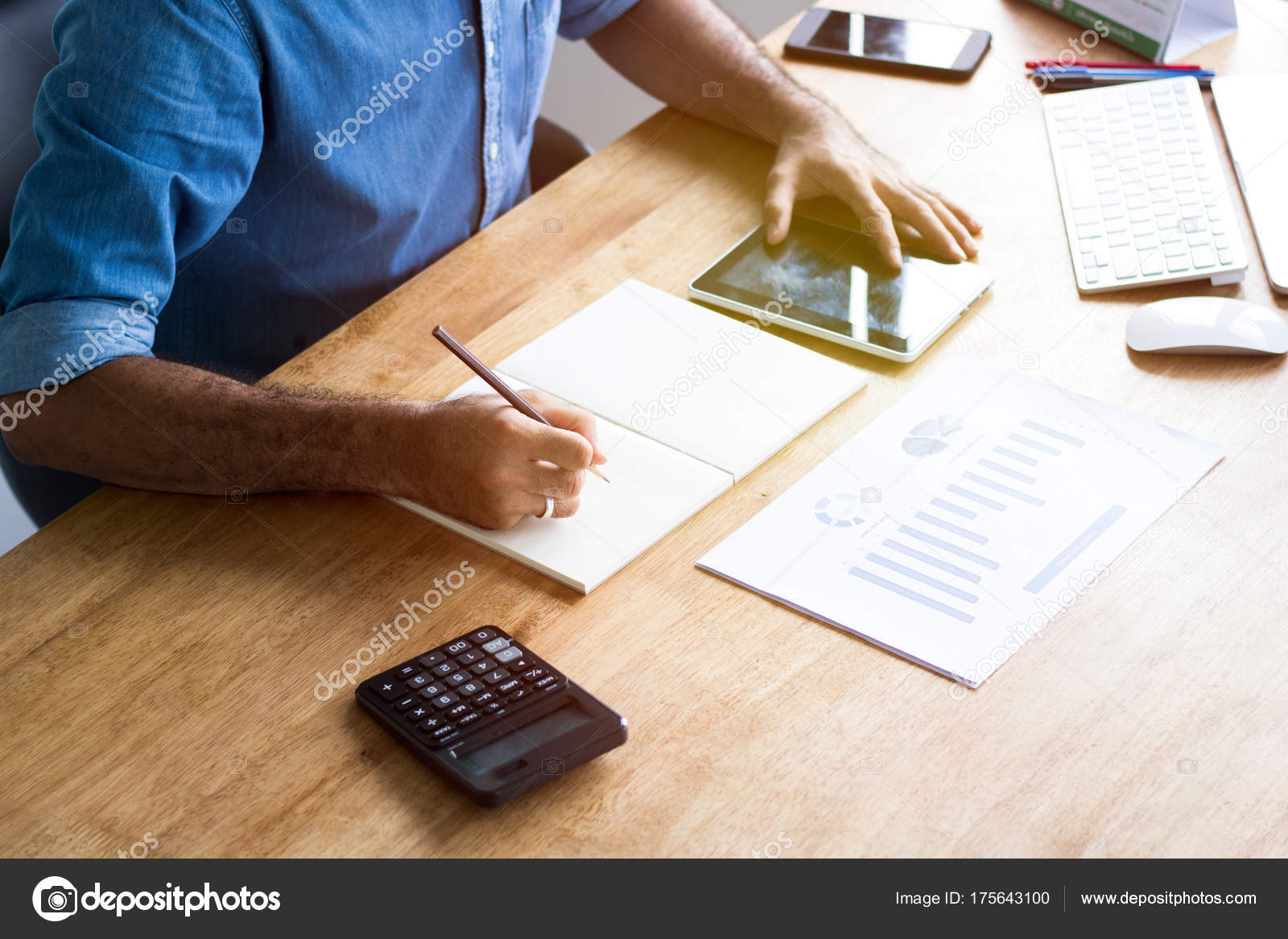 calculate budget and business planning concept people couting r