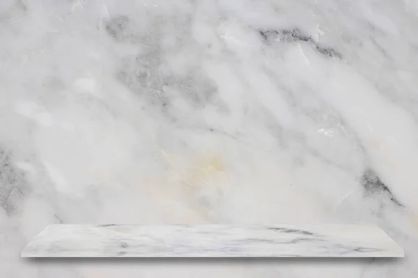 흰색 가기 대리석 선반 및 돌 바닥 질감 배경, 수 — 스톡 사진