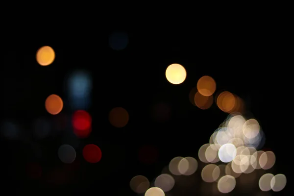 Light bokeh on street and abstract background — Stock Photo, Image