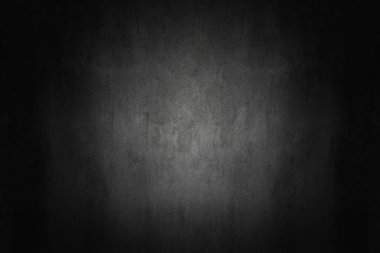 karanlık ve gri soyut çimento duvar ve studio degrade bac Oda
