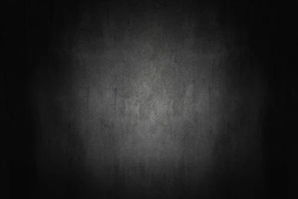 暗く、灰色の抽象的なセメント壁とスタジオ ルーム グラデーション bac — ストック写真