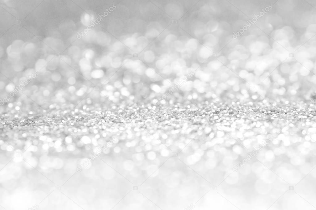 white and gray Sparkling bokeh background