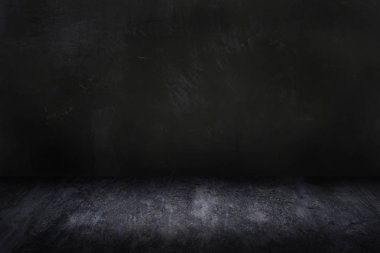 koyu, siyah ve gri çimento duvar ve studio arka plan