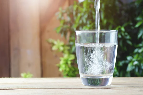 Acqua Potabile Fondo Legno — Foto Stock