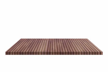 Ahşap tablosunun üst kısmındaki beyaz arka plan üzerinde izole - görüntülemek için kullanılan veya ürün (veya gıdalar montaj)