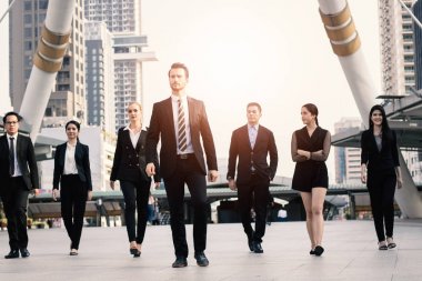 Takım çalışması ve profesyonel ortaklık kavramı, iş adamları te