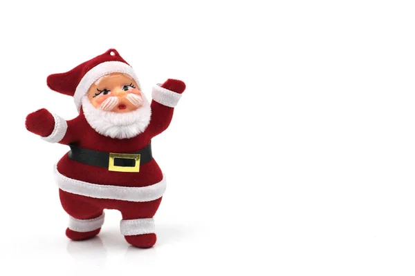 Santa claus dolls on white background — Stock Photo, Image