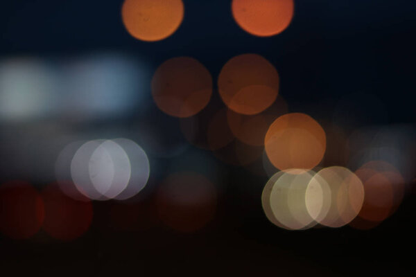 Light bokeh on street and abstract background