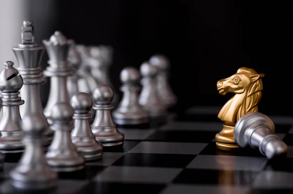 国际象棋与敌人背景 — 图库照片