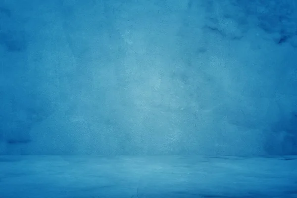 Синий Фактурный Цемент Бетонное Знамя Стены Блеск Студийного Фона — стоковое фото