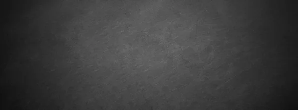 Dark Texture Chalk Board Grunge Black Board Banner Background — Stock Photo, Image