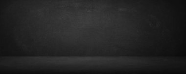 sergi salonu için yatay siyah tahta ve siyah karatahta stüdyo arka planı 