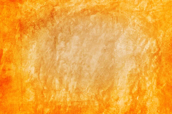 Pared Textura Cemento Grunge Amarillo Naranja Fondo Verano — Foto de Stock