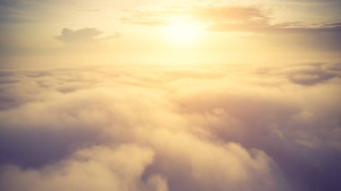 Güneşli gökyüzü arka plan, heav üzerinde güzel cennet