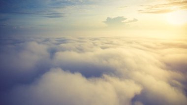 Güneşli gökyüzü arka plan, heav üzerinde güzel cennet