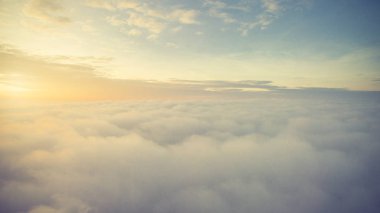 Güneşli gökyüzü arka plan, heav üzerinde güzel cennet